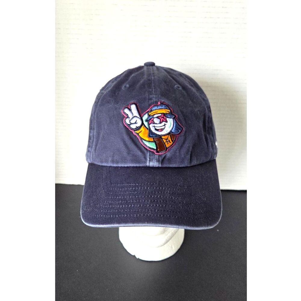 47 Brand Navy Blue Dad Hat Cap Adjustable Strapback Peace Sign Unisex OSFM